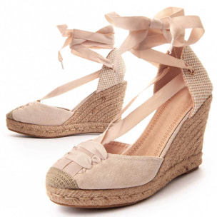 Alpargatas de Cuña - Beige - Altura: 10 cm