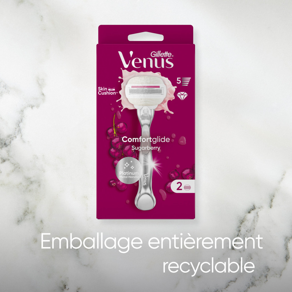 Rasoir Venus Deluxe ComfortGlide Sugarberry + 1 recharge