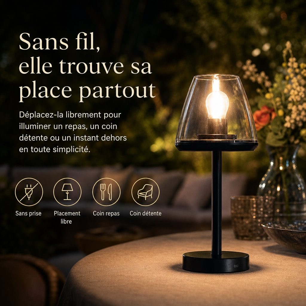 EZIlight® Solar lamp one - Pack de 2 lampes