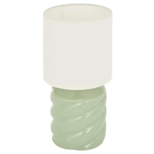 Lampe Noly H27cm vert céladon
