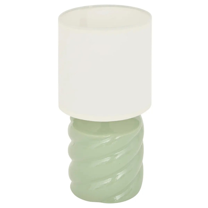 Lampe Noly H27cm vert céladon