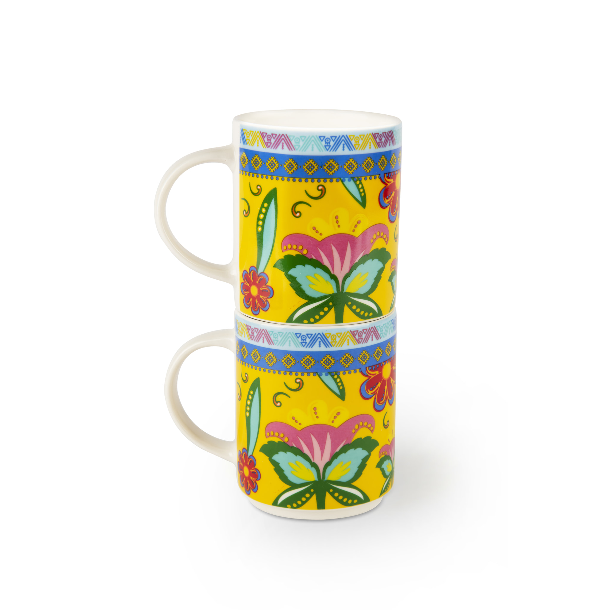 Set de 4 Mugs Excelsa – Gipsy Soul, New Bone China Multicolore