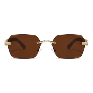 Gafas de Sol Feler 1811-2 Polarizadas de Madera Unisex 57 mm