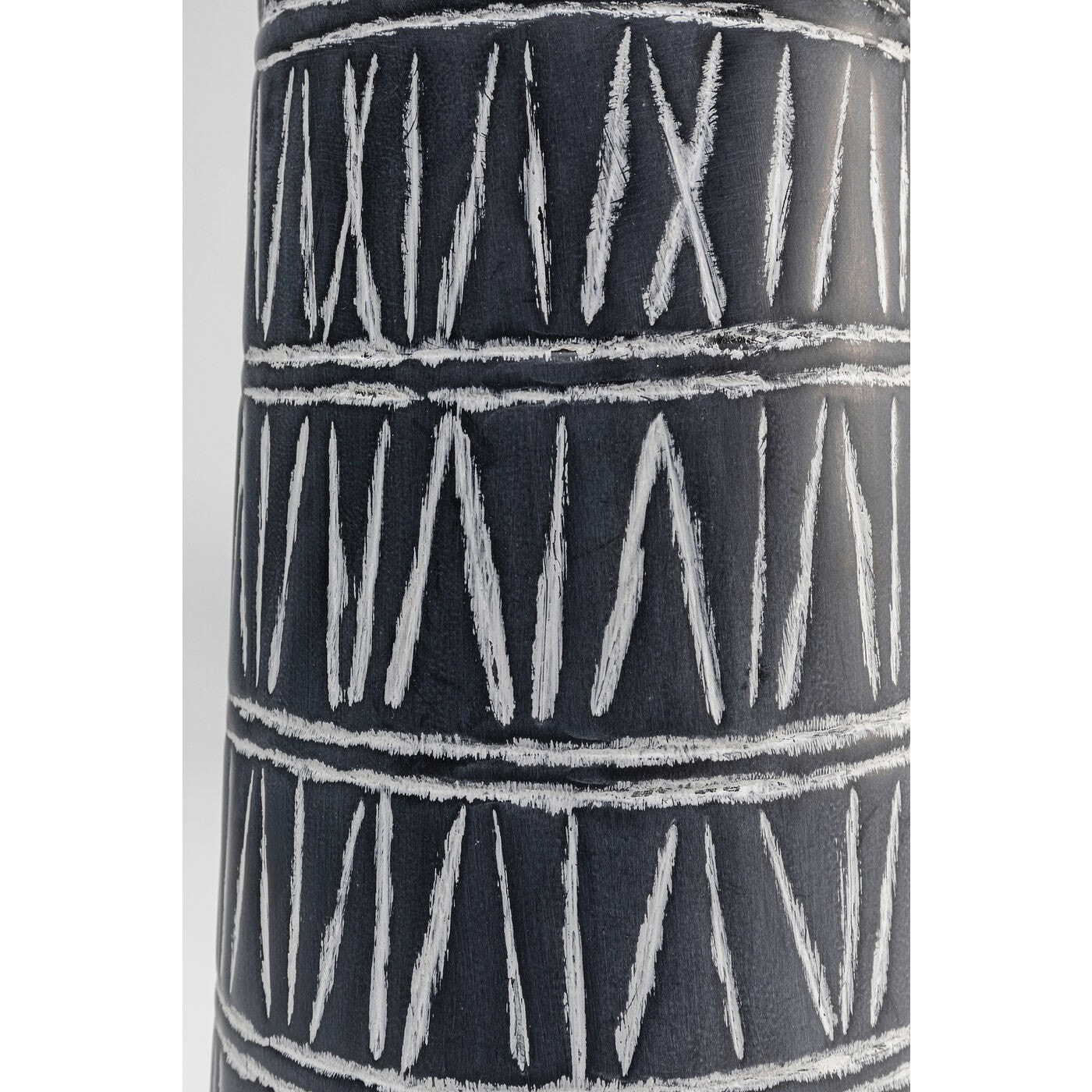 Vase Scribble noir et blanc 43cm Kare Design