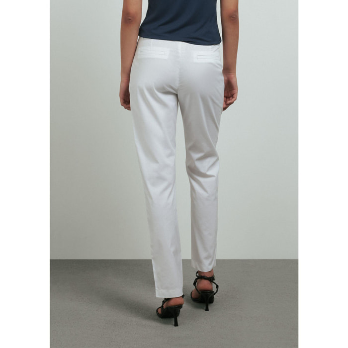 PANTALONE BIANCO CONBIPEL