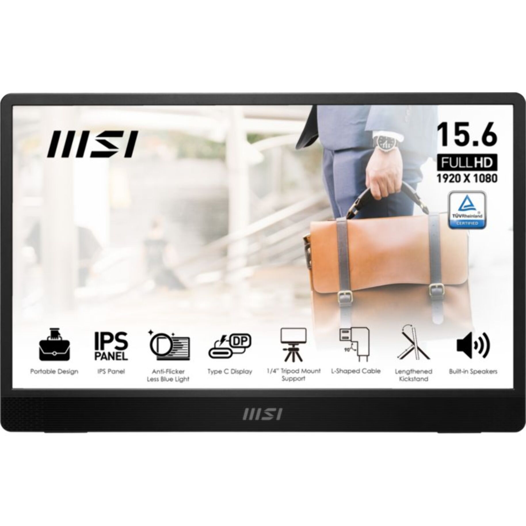 Ecran PC MSI PRO MP161 E2 Plat 15..6'' IPS