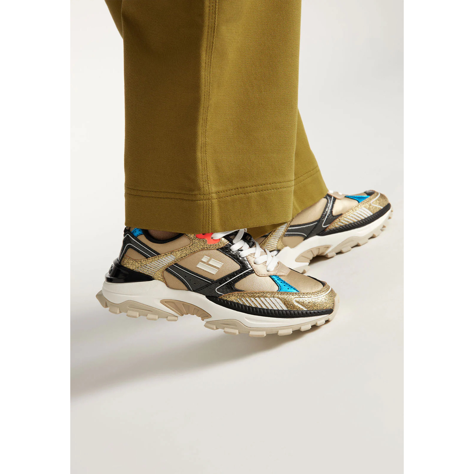 Zapatillas Deportivas de Mujer 347 Track Flame Oro / Negro