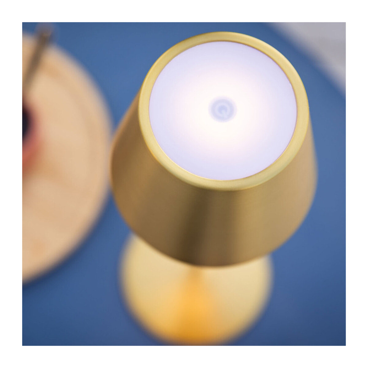 OPALE - Lampe à poser tactile et rechargeable - Or