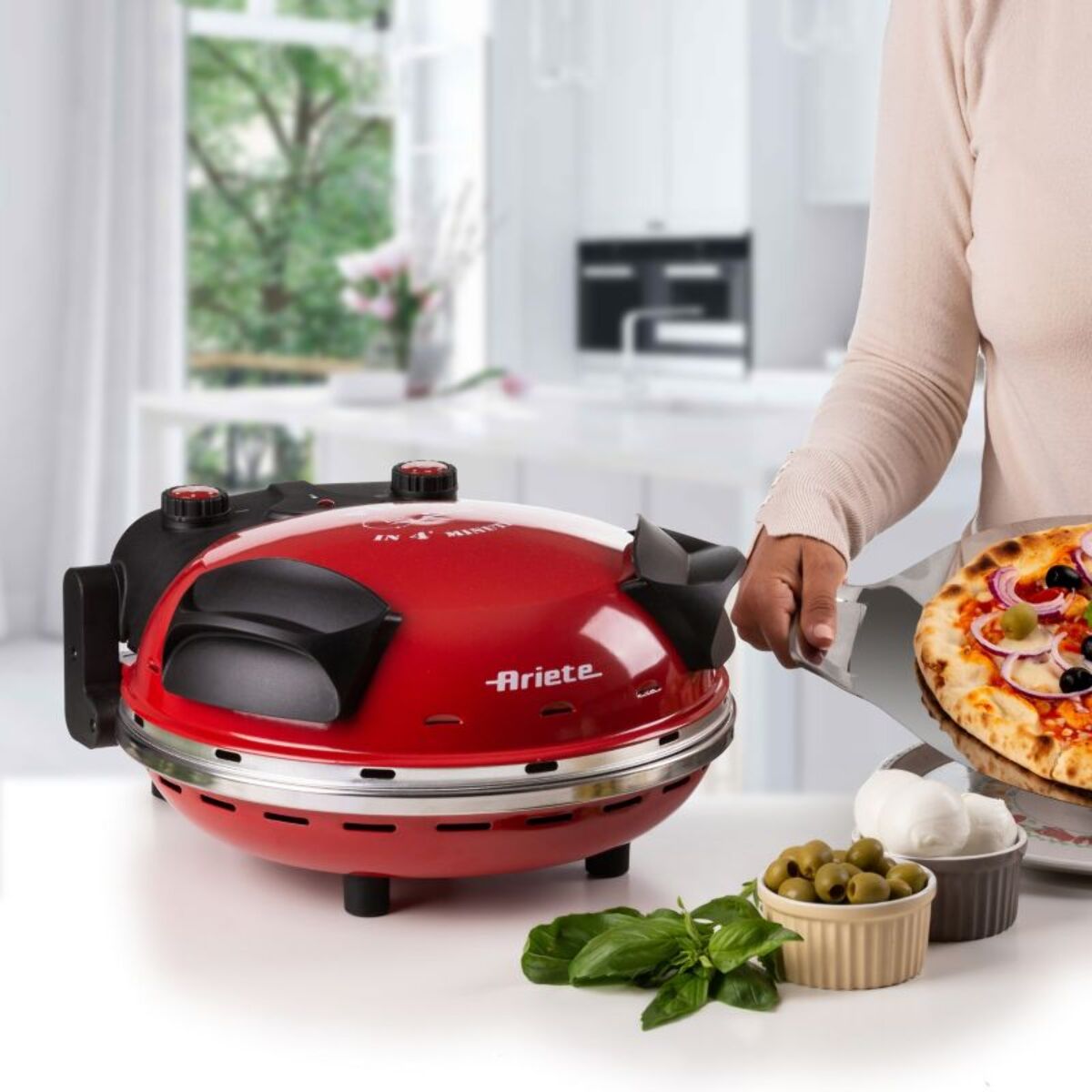 Four à pizza électrique ARIETE Da Gennaro 909ROUGE