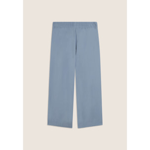 Pantaloni Sportivi Cropped con gamba Wide Leg e strass