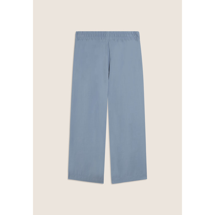 Pantaloni Sportivi Cropped con gamba Wide Leg e strass