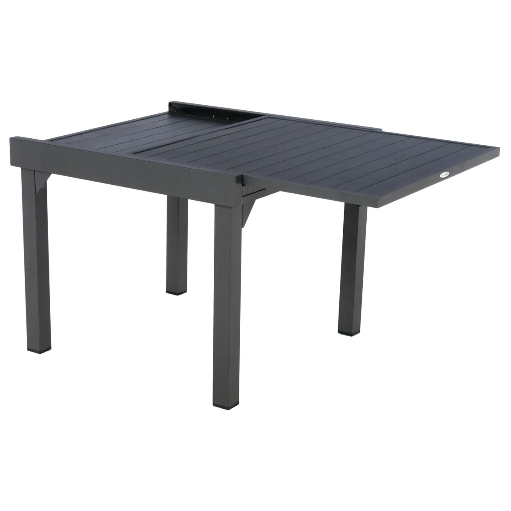 Table de jardin extensible "Piazza" graphite 8 places en aluminium traité époxy