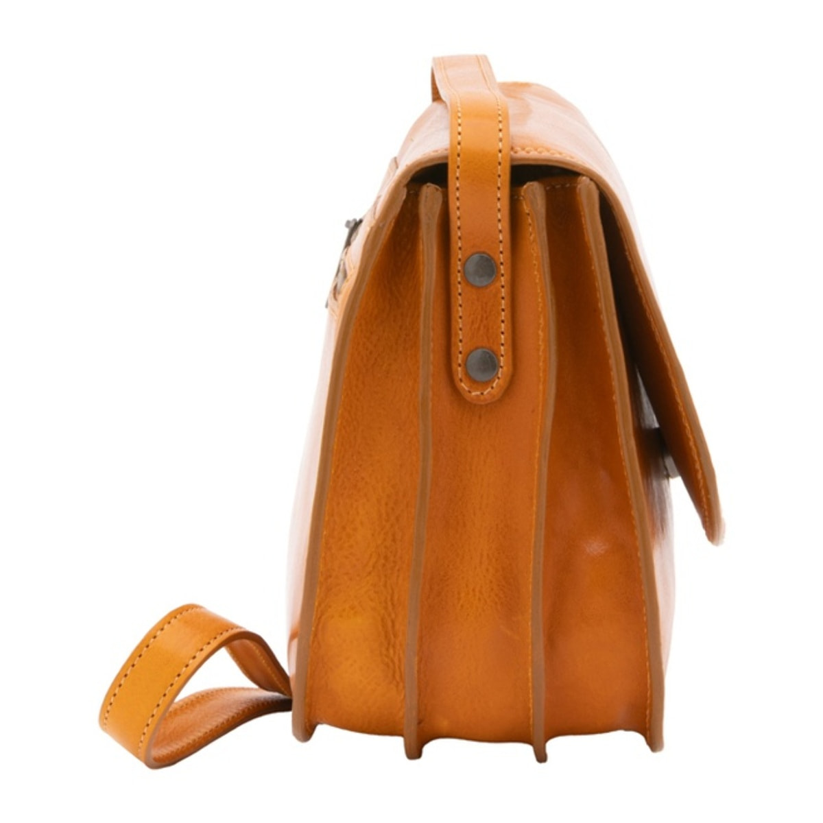 Borsa a tracolla da donna - Modello False - Vera pelle - 27.0 x 20.0 x 12.0 cm
