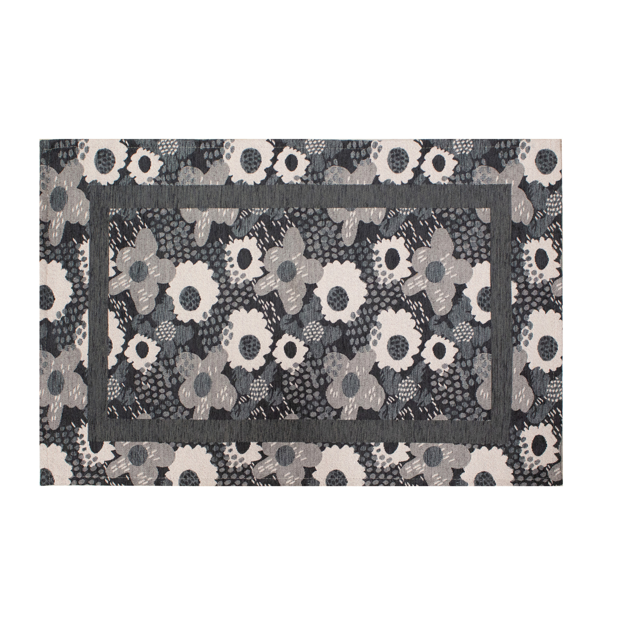 TAPPETO DA CUCINA DIS.ANDY ANTRACITE 57X115 CM CON ANTISCIVOLO