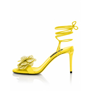 PHILIPP PLEIN Sandalias de tacón alto FLOWER