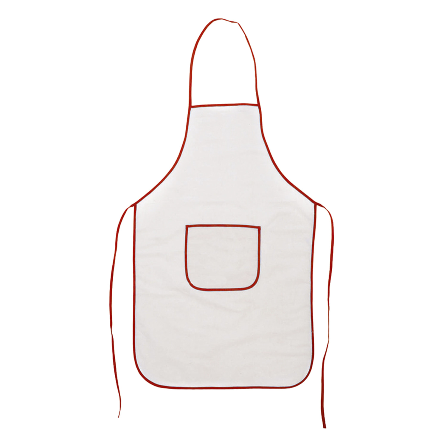 Argos, grembiule in morbido materiale 100% cotone. Con tasca frontale e nastri di regolazione. Taglio sopra il ginocchio.