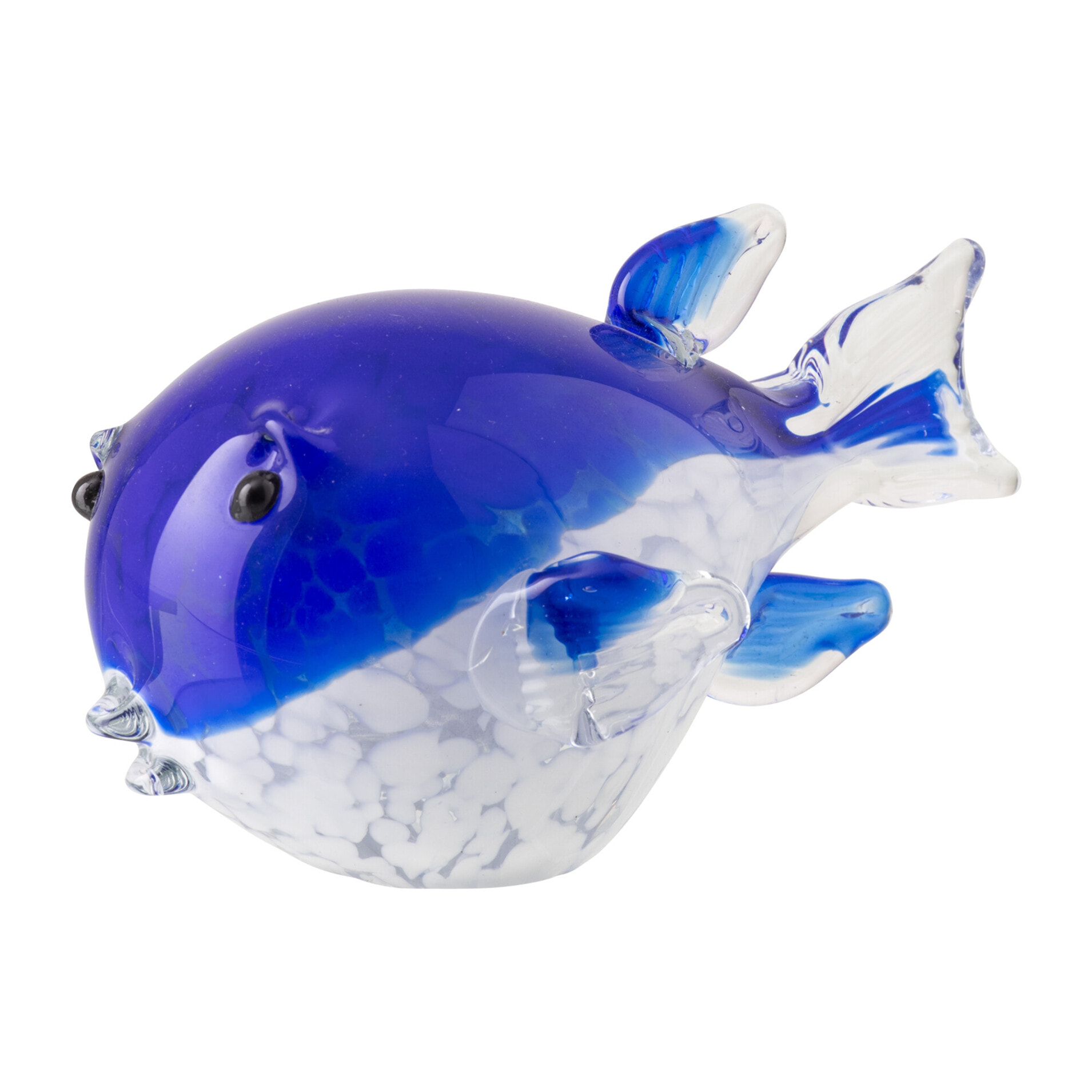 J-Line Presse-papier Fish - verre - bleu