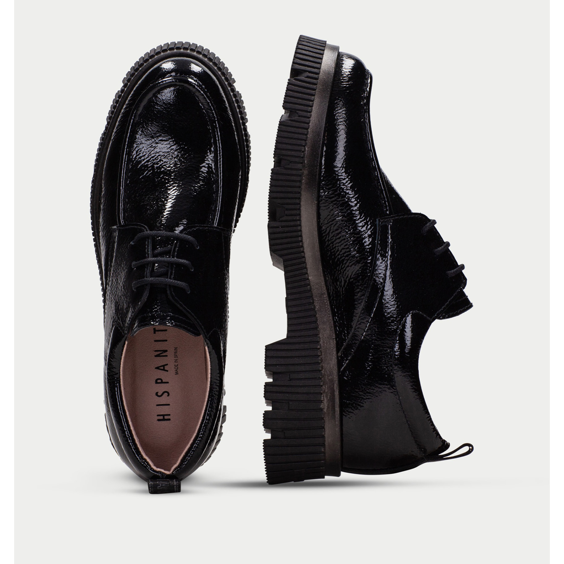 Derby Megan Negro 4 cm