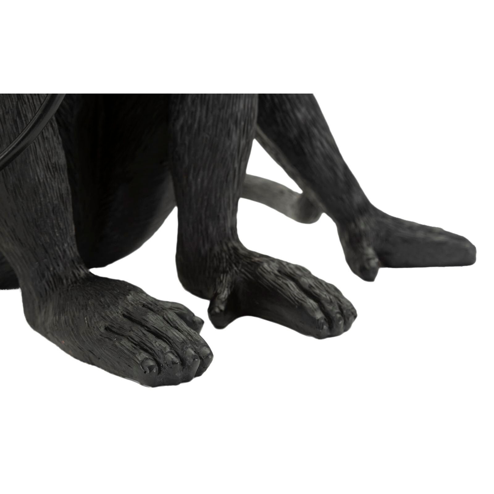 LAMPADA DA TAVOLO MONKEY SEDUTA NERO CM 33X33X32