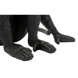 LAMPADA DA TAVOLO MONKEY SEDUTA NERO CM 33X33X32