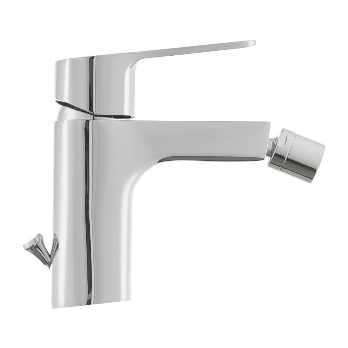 Vitra Integra bidet suspendu 35,5x54 cm + trop-plein + Optima Cube Way by Siko Mitigeur bidet (7042-0288CU235)