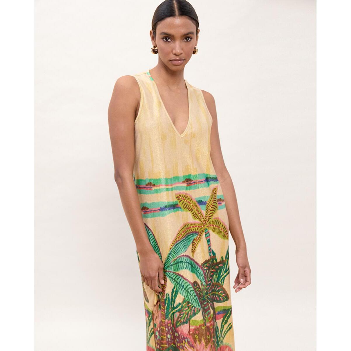 Abito con stampa circolare