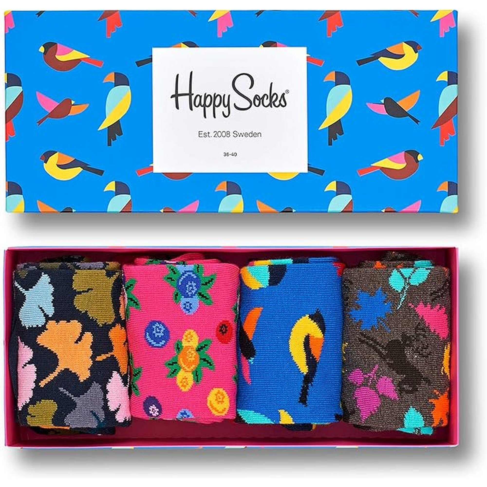 Set de 4 pares de calcetines - diseño "Forest"