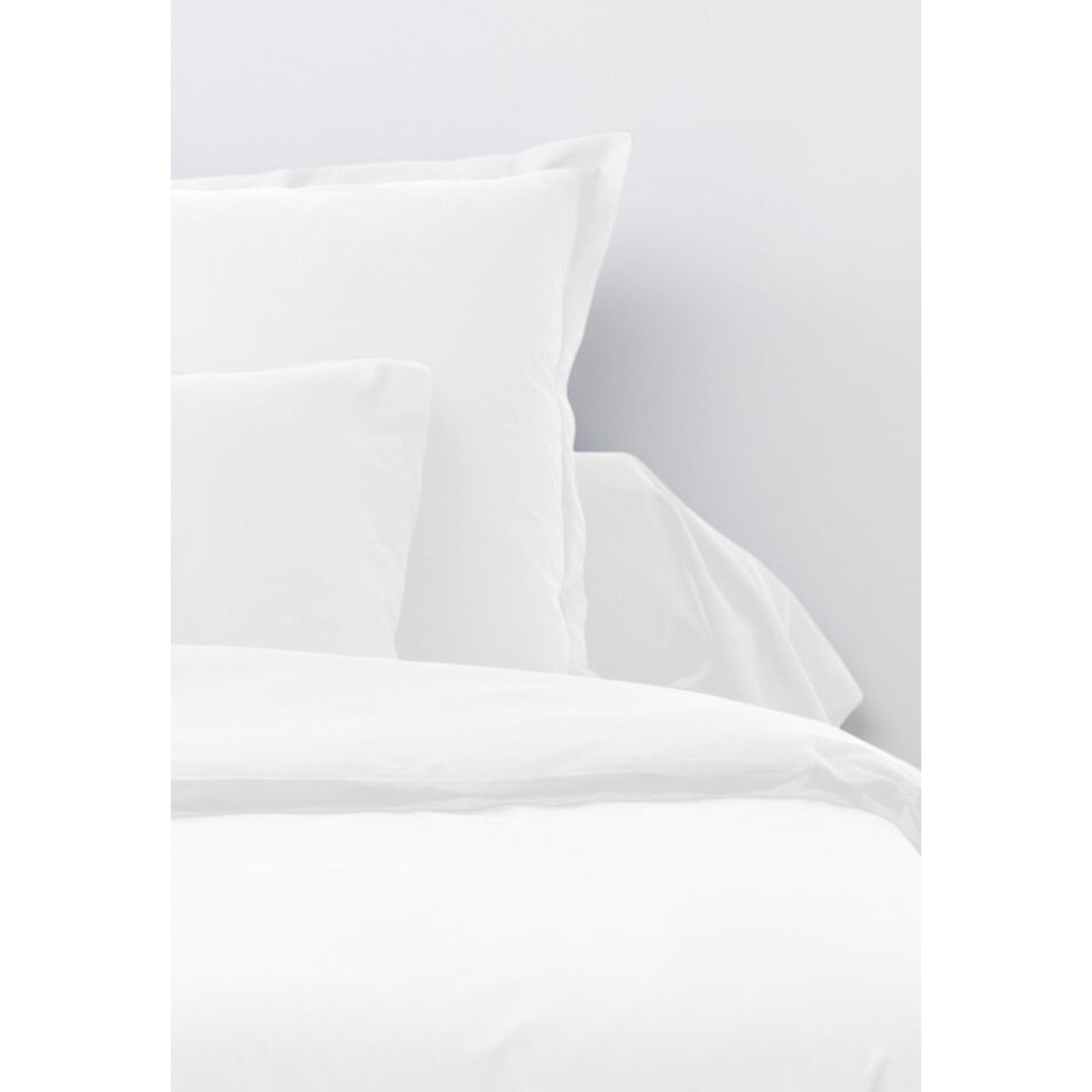 Parure De Drap 3 Pcs Drap Housse 90x190cm 100% Coton 57fils/cm2 Blanc