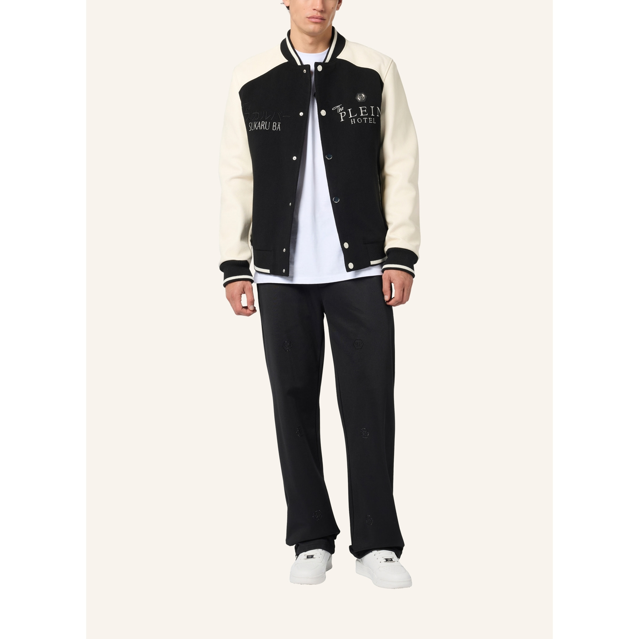 PHILIPP PLEIN Tracksuit Trousers Monogram Stones Monogram