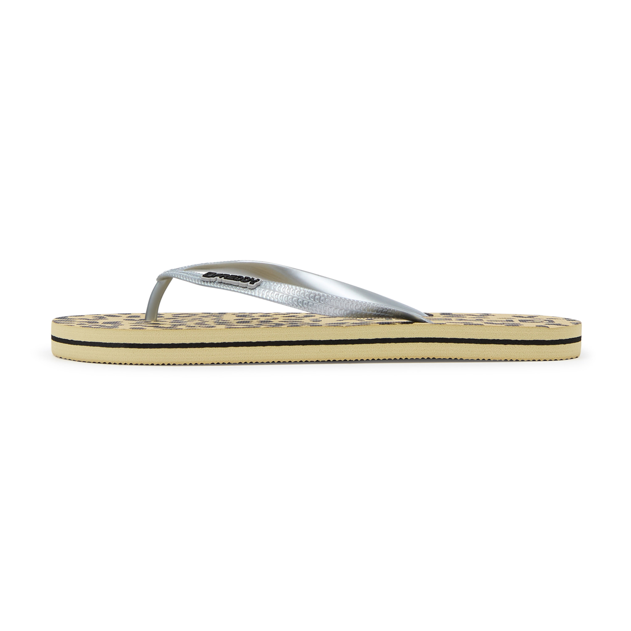Infradito flip-flop donna con stampa leopardata e loghi