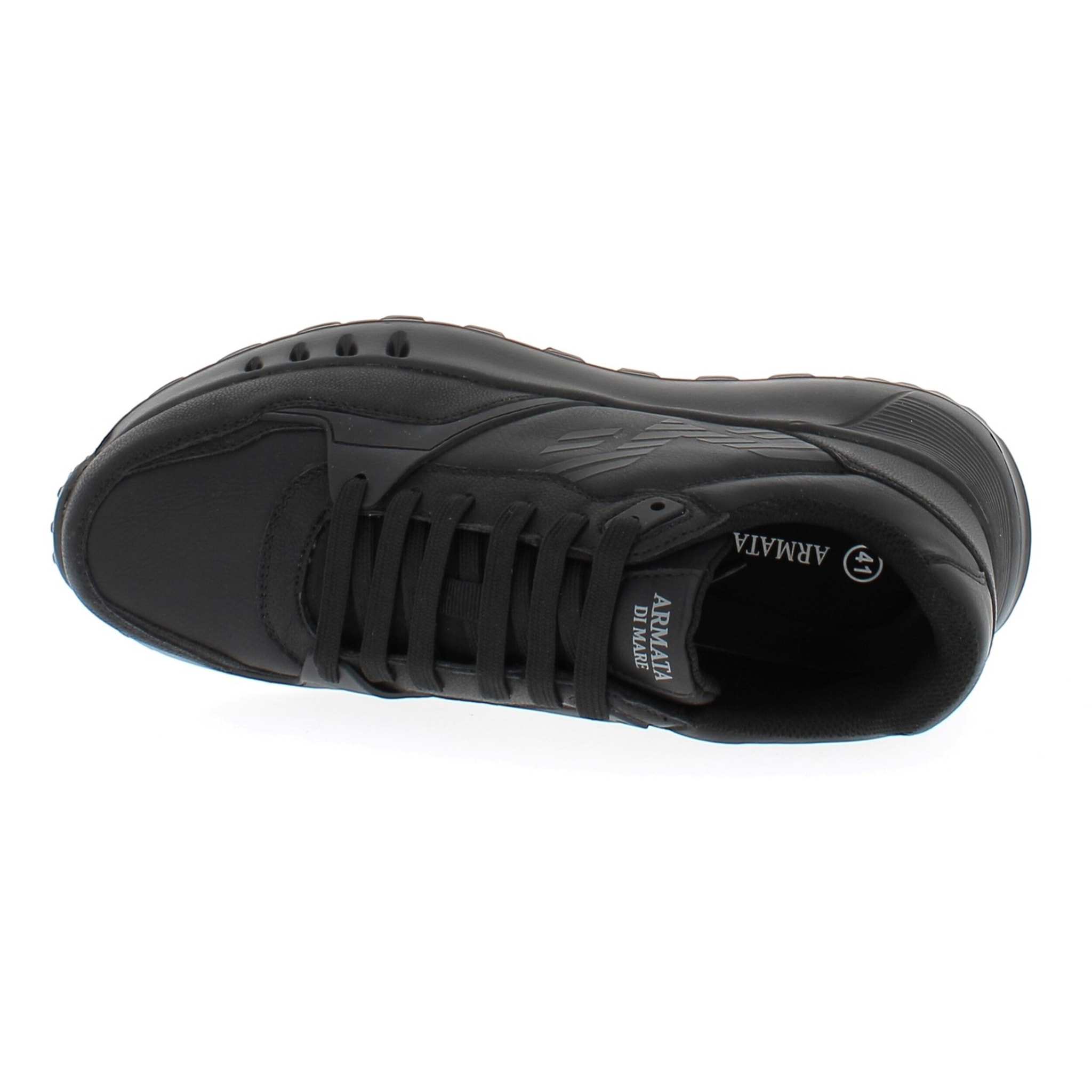 Armata di Mare Scarpe Uomo Sneakers Casual Stringate con Soletta Rimovibile in Memory Foam AMU 2D806 Black