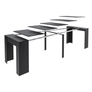 Tavolo Consolle Allungabile Oslo Plus Fino A 3 Metri Tavolo 14 Posti Salvaspazio Design Moderno Elegante Consolle Casa Ufficio 78x51x90 cm Nero