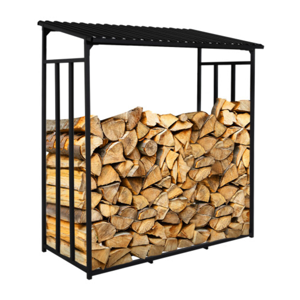 Abri bûches en métal