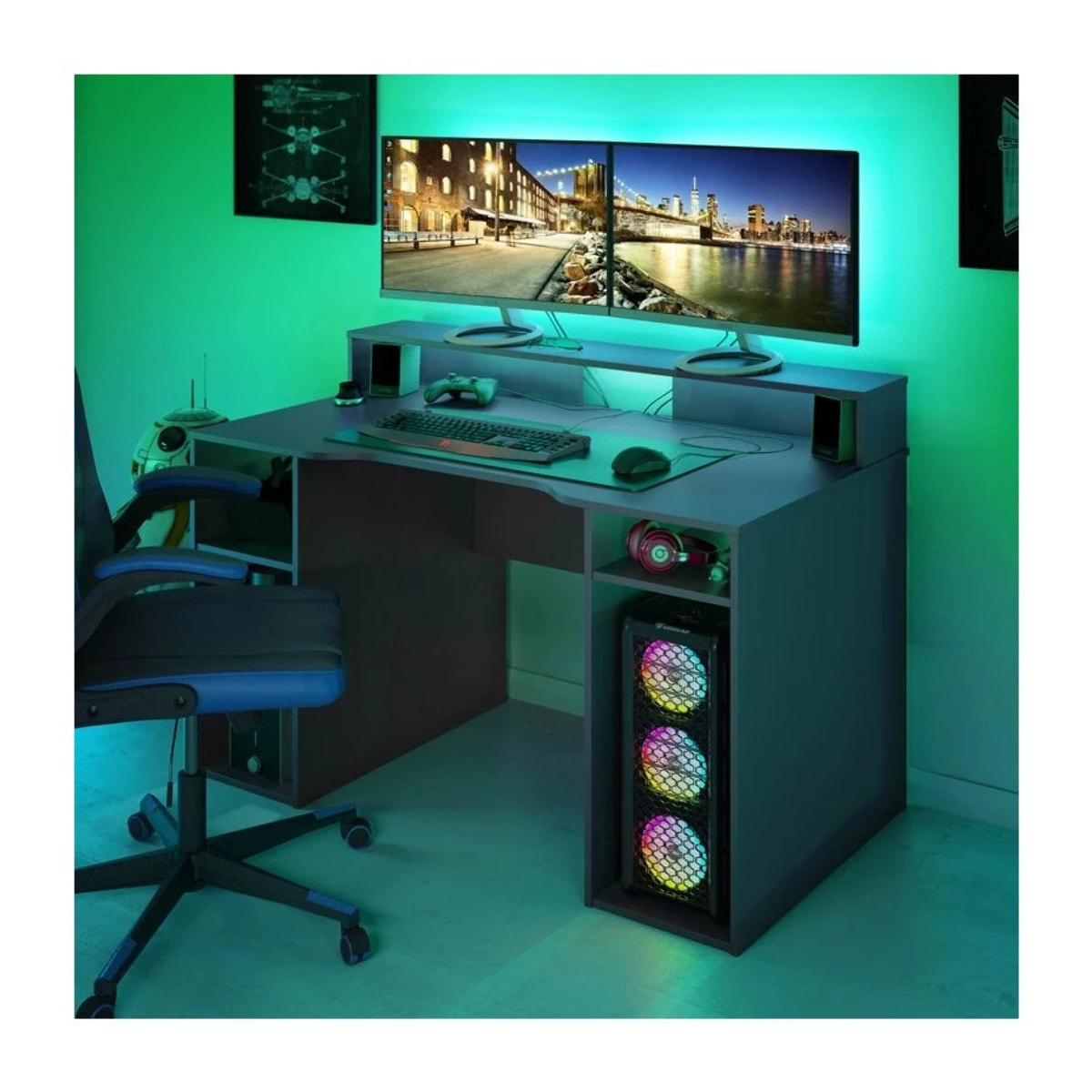 Mesa de escritorio Ozone Antracita