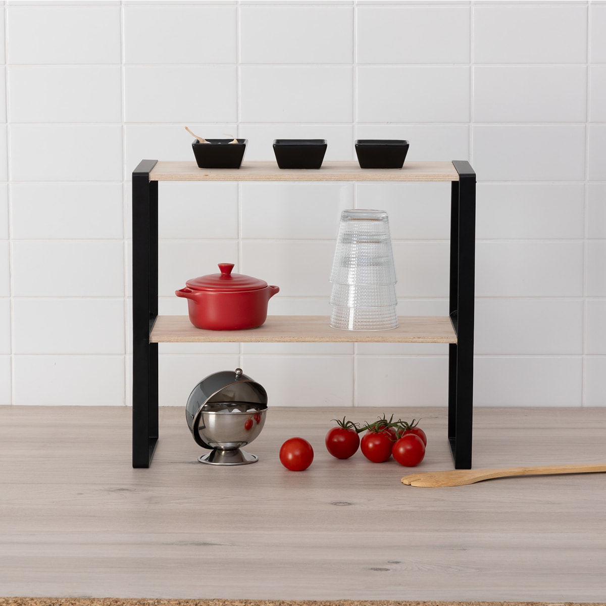 Étagère 2 niveaux 40x35cm "Blackwood"