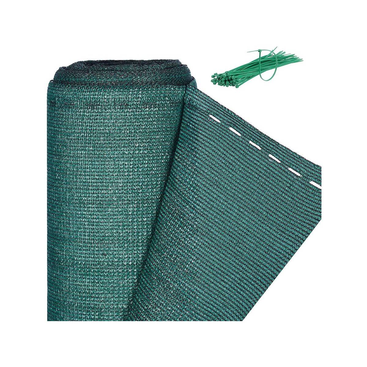 Brise vue synthétique "Verdo" - 1.5 x 10 m - 90g/m² - Vert