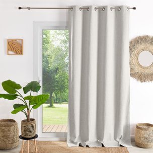 Rideau thermique et occultant  hiver - été - Ecru