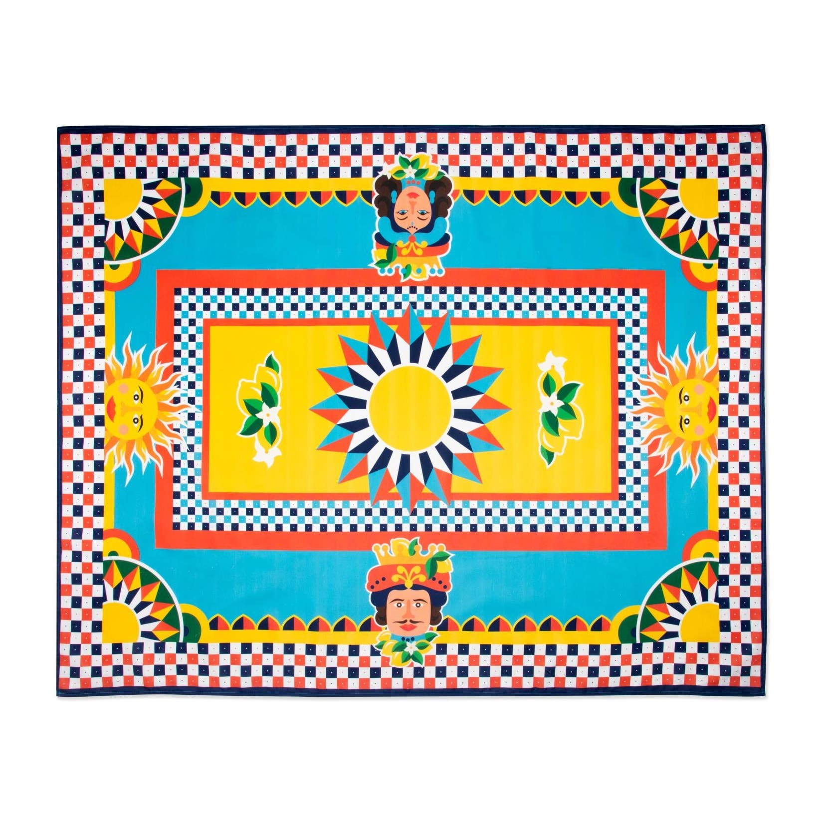 Nappe 140×240 Excelsa – Sicilian Rhapsody, Coton Multicolore