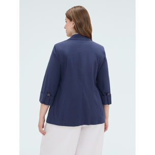 Fiorella Rubino - Blazer con maniche tre quarti - Blu