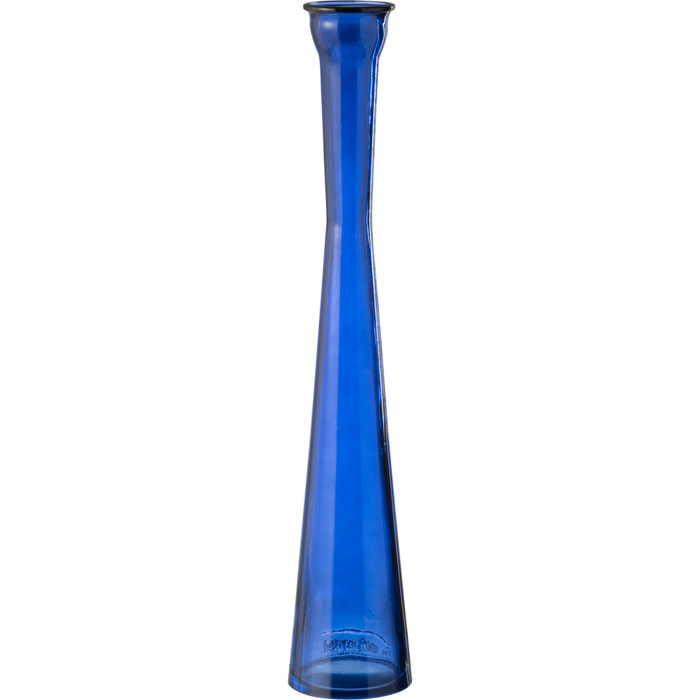 J-Line vase Tube - verre - bleu - 51 cm de hauteur