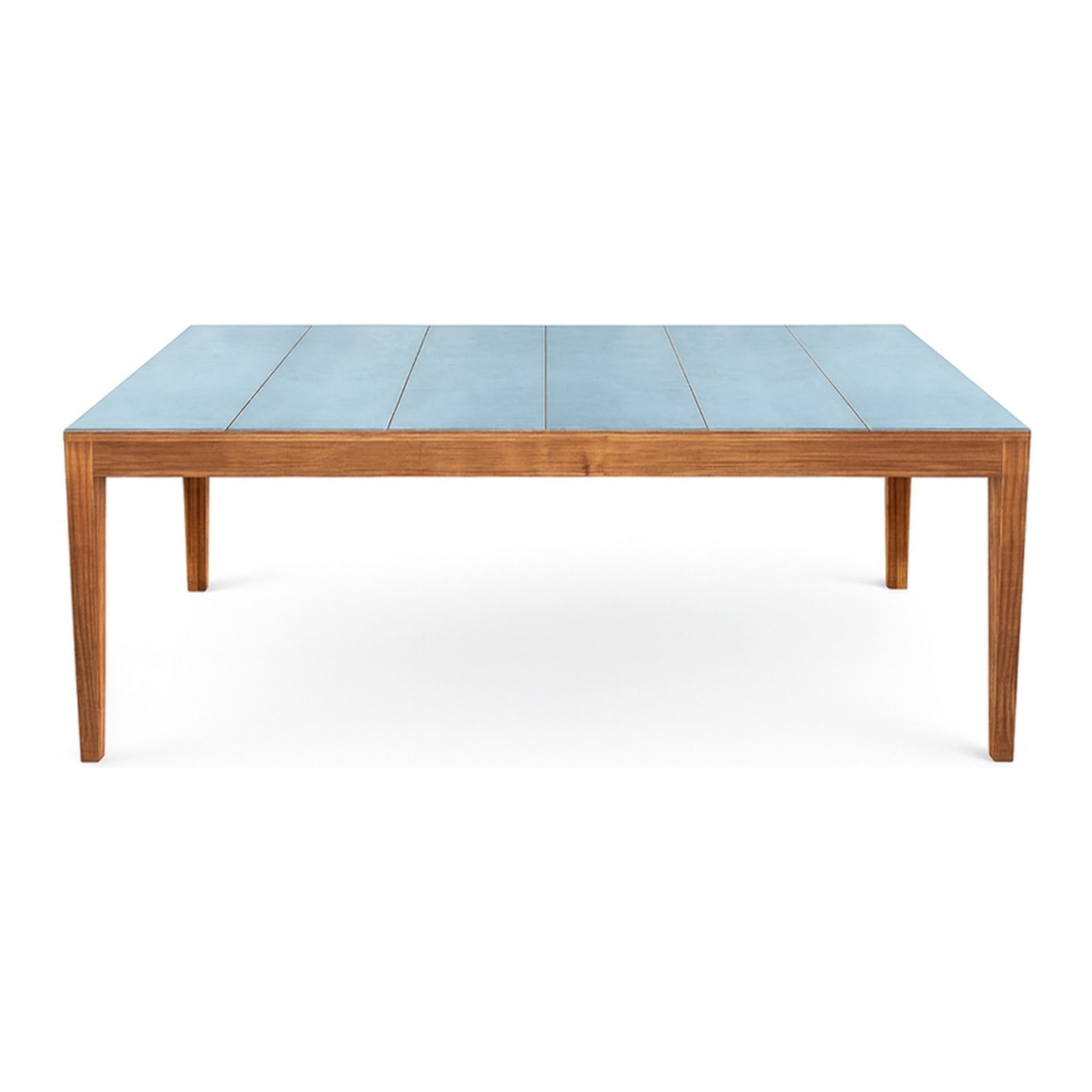 Tavolo da pranzo 200x100cm gambe legno e top in piastrelle - Kerk