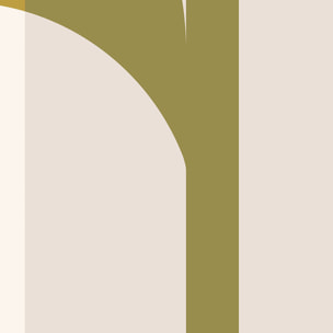 Papier peint panoramique Arcade verte sauge  Intissé