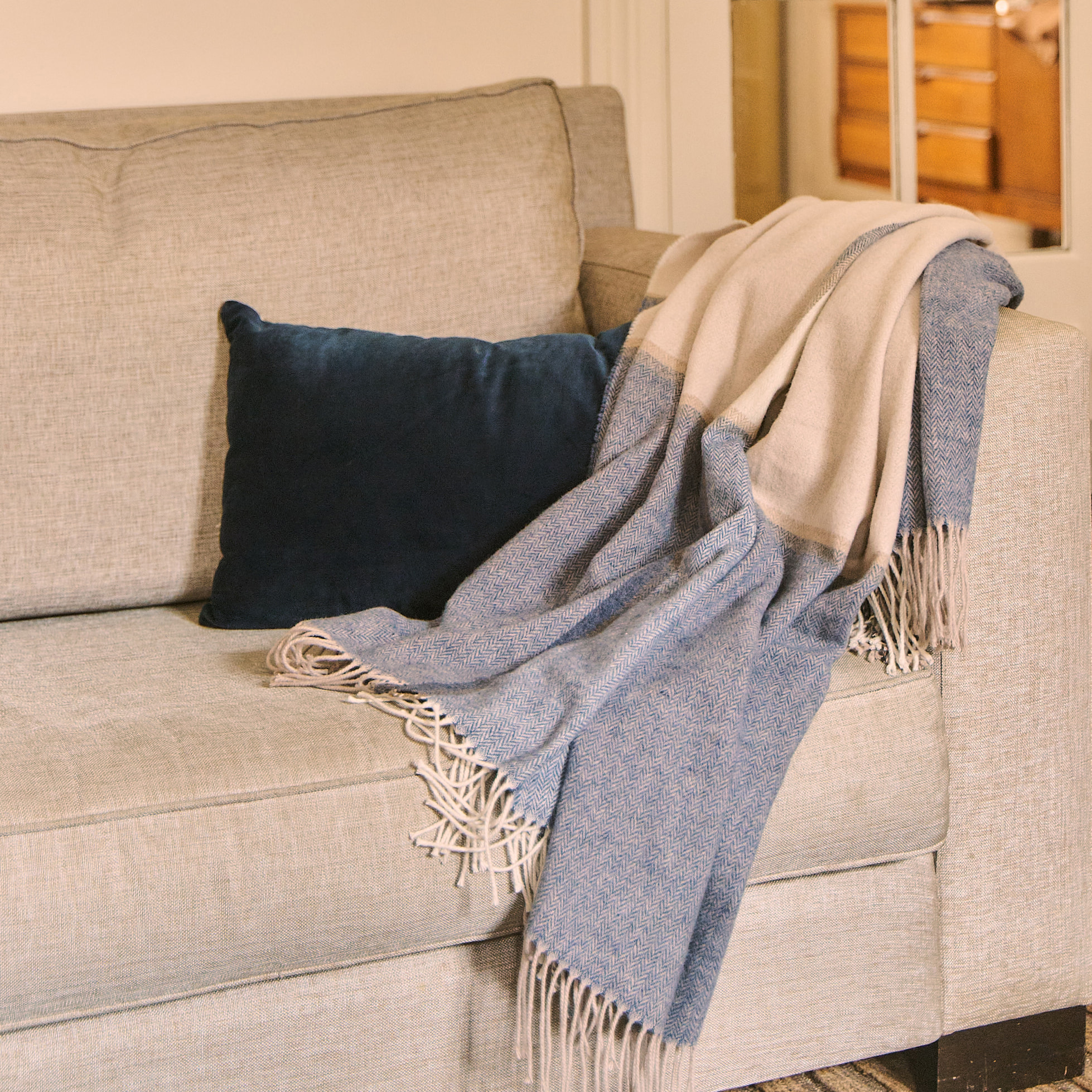 Plaid laine et coton, GARANCE