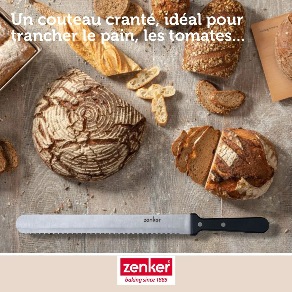Ensemble de 2 Couteaux professionnel pour gâteau 30 cm Zenker Smart Pastry