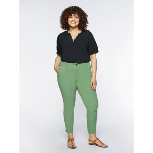 Fiorella Rubino - Pantaloni dritti stretch - Verde