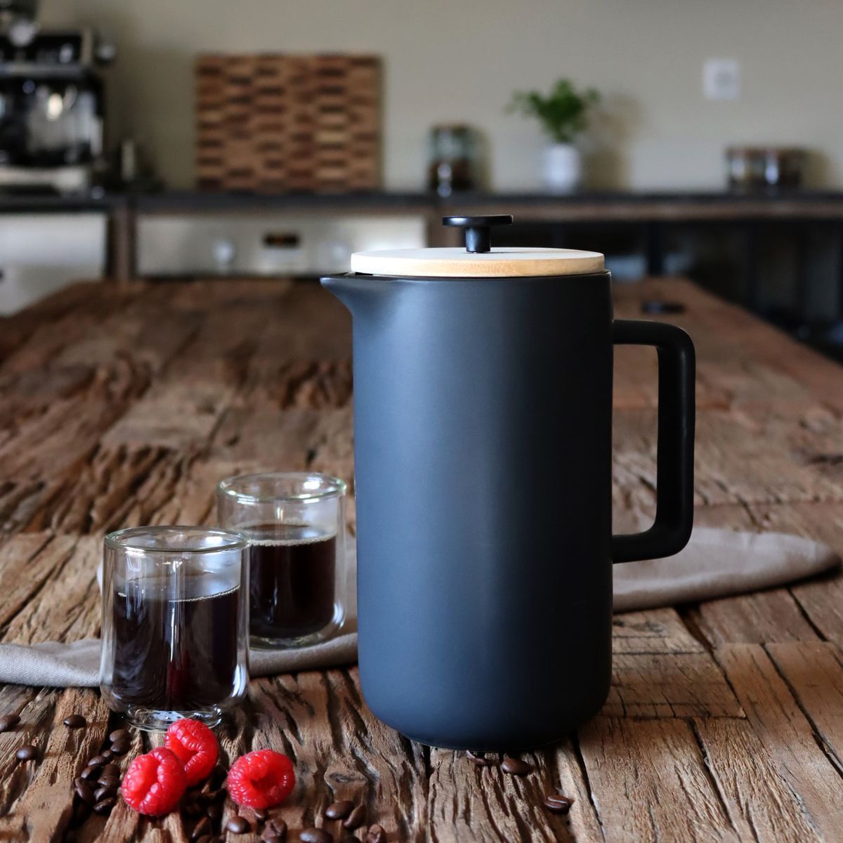 Cafetière à piston en porcelaine 1,3L KEYGO