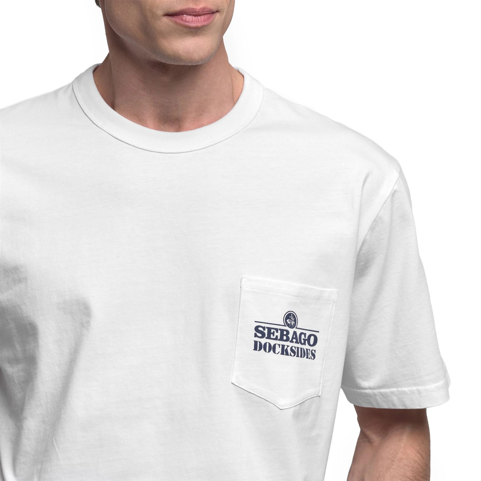 Sebago - T-Shirts & Top Uomo Donna Bianco - Atlantictide