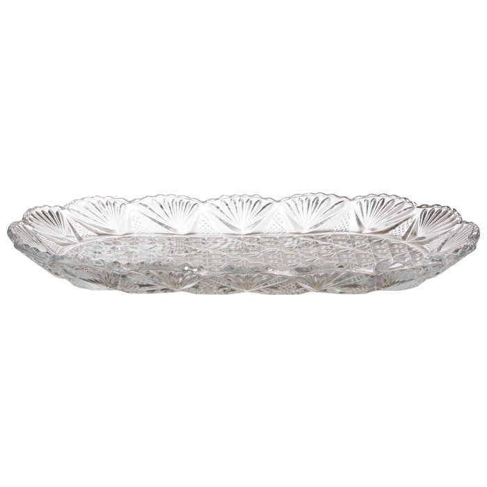 DUO BONBONNIERES SUR PLATEAU EN VERRE 145CL