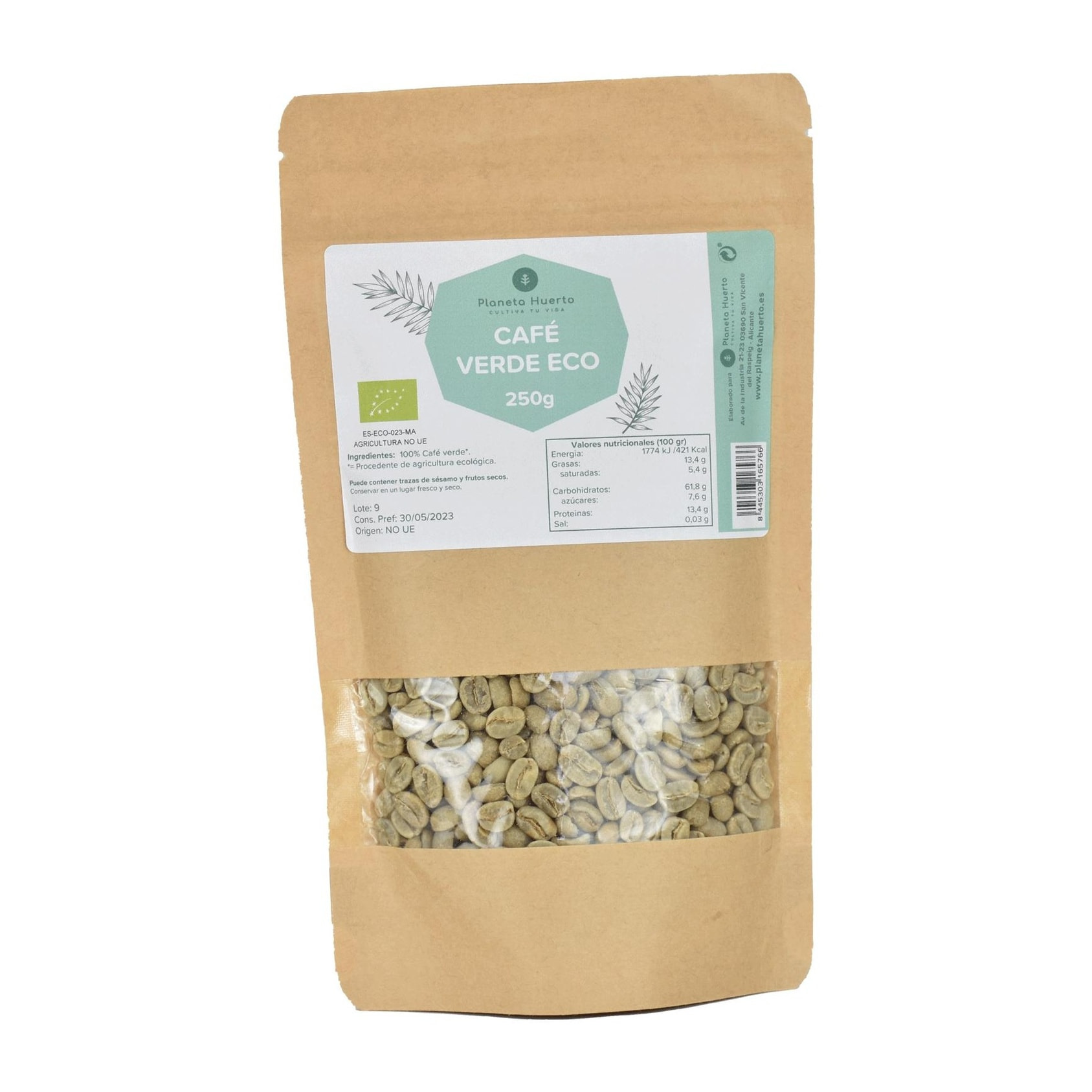 Café Verde ECO Planeta Huerto  250 g