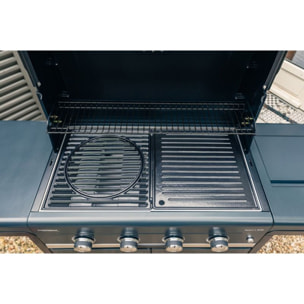 Barbecue gaz CAMPINGAZ SELECT 4 EXS noir 4 brûleurs sur chariot 70x40 cm
